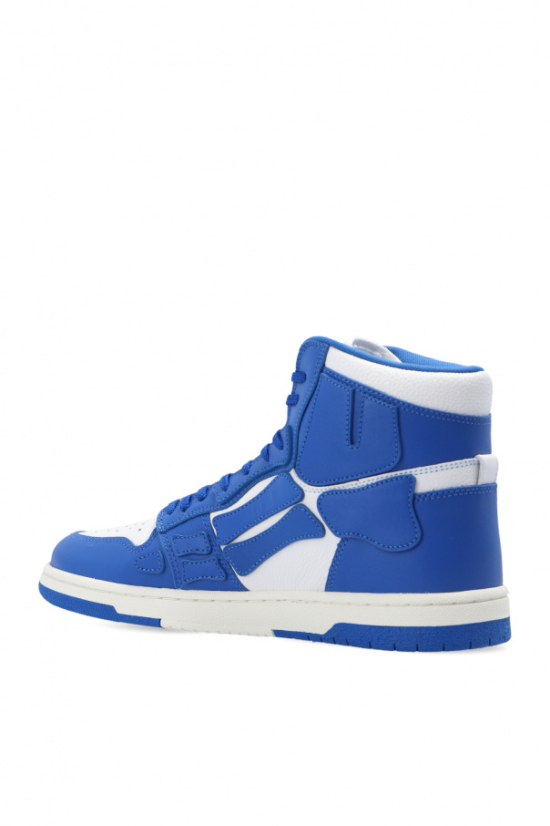 靴 AMIRI Skel Hi Top Slate Blue AMIRI Men's Skel Top Hi-Top Sneakers in Slate Blue Amiri